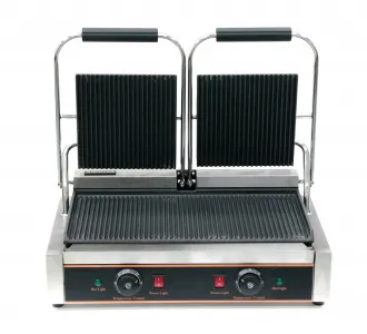 Гриль пресс Kocateq GH813ANW двухсекционный с верхней и нижней ребристой пластиной – купить в Москве по цене завода