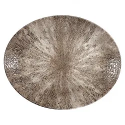 Блюдо овальное 31,7Х25,5СМ, без борта, цвет Stone Zircon Brown, Studio Prints Stzbop121 – купить в RuOborudovanie.ru с доставкой до двери Купить блюдо овальное 31,7х25,5см, без борта, цвет stone zircon brown, studio prints stzbop121 – цена от завода, доставка до двери | RuOborudovanie.ru
