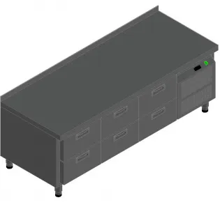 Стол с охлаждающим шкафом Hicold Gn222/Tn Lt – купить по цене завода