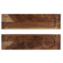 Купить блюдо деревянное 49,5х13см, двухстороннее, buffet wood zcawdbh31 – цена от завода, доставка до двери | RuOborudovanie.ru