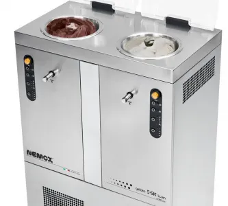 Фризер Nemox Gelato 5+5K TWIN i-Green (003B130250) для твердого мороженого 2 чаши по 3,2л – купить в Москве по цене завода
