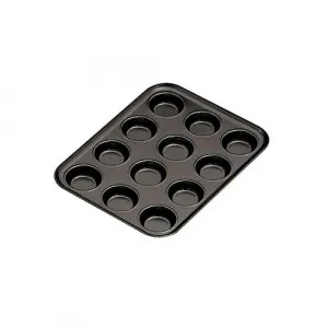 Противень Paderno 47748-35 "ТАРТАЛЕТКА" 35,5х27см H2,5см, 12 ячеек, алюминий с антиприг.покрыт. – купить в Москве по цене завода