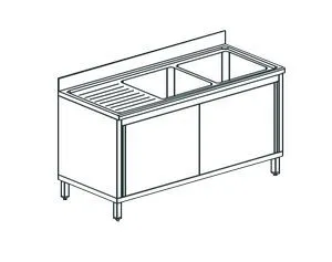 Ванна моечная Apach Chef Line L2S217-65Lwsd – купить по цене завода