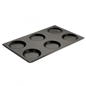 Противень Paderno 41755-11, 53х32,5см, Gn 1/1 6 порций по D12,5см, алюм. С антиприг.покрытием – купить по цене завода