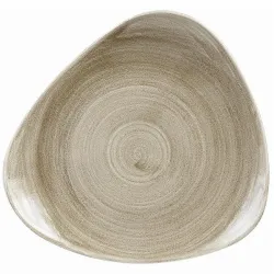 Купить тарелка мелкая треугольная 31,1см, без борта, stonecast patina, цвет antique taupe paattr121 – цена от завода, доставка до двери | RuOborudovanie.ru