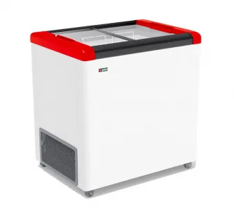 Ларь морозильный Frostor Gellar FG250C прямое стекло красный – купить по цене завода
