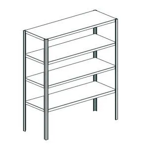 Стеллаж Apach Chef Line Lst18-134 – купить по цене завода