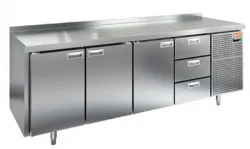 Стол охлаждаемый Hicold GN 1113/TN (-2+10), 3 двери, 3 ящ, 2280х700х850 – купить в RuOborudovanie.ru с доставкой до двери Купить стол охлаждаемый hicold gn 1113/tn (-2+10), 3 двери, 3 ящ, 2280х700х850 – цена от завода, доставка до двери | RuOborudovanie.ru