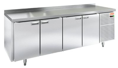 Стол охлаждаемый Hicold GN 1111/TN W (-2+10), 4 двери, 2280х700х850, пластификат