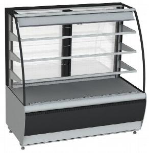 Витрина холодильная кондитерская K70 Vm 0,6-2 Standard 9006-9005 (ВХСВ-0,6Д Carboma откр)техно