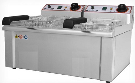 Фритюрница Beckers FR 13+13 на 26л, 10кВт настольная