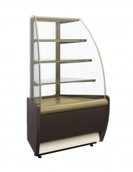 Купить витрина кондитерская полюс вхсв-у1д carboma 0012-0109 (к70 vm-3 light) корич.-золотой – цена от завода, доставка до двери | RuOborudovanie.ru