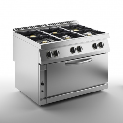 Купить плита газовая 6 конфорочная 900 серии apach chef line slrrg129fg – цена от завода, доставка до двери | RuOborudovanie.ru