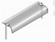 Полка для линии раздачи Emainox Isvs3 8046251