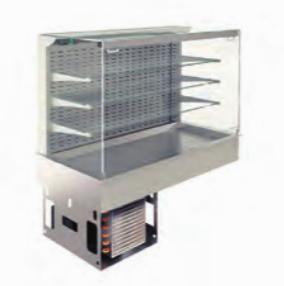 Витрина холодильная на охл. Поверхности Emainox I7Vvqpa3Rpr3 8046666 пристенная встраиваемая