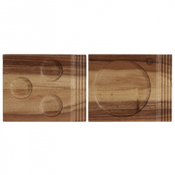 Купить блюдо деревянное 17,7х14,2см, двухстороннее, buffet wood zcawdbh11 – цена от завода, доставка до двери | RuOborudovanie.ru