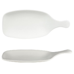 Блюдо сервировочное 28,4СМ, без борта, с ручкой, Bit On The Side, цвет White Whpdlh1
