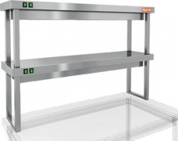 Купить полка тепловая hicold tp2-13/3 двухярусная настольная (1300х300х800мм) – цена от завода, доставка до двери | RuOborudovanie.ru
