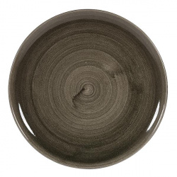 Купить тарелка мелкая d32,4см, без борта, stonecast patina, цвет iron black paibev121 – цена от завода, доставка до двери | RuOborudovanie.ru
