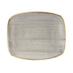 Купить блюдо прямоугольное chefs 23,7х15,7см, без борта, stonecast, цвет peppercorn grey spgsobl21 – цена от завода, доставка до двери | RuOborudovanie.ru