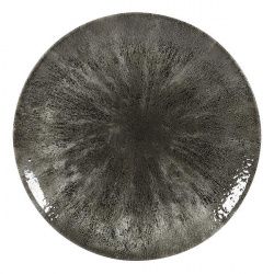 Купить тарелка мелкая 26см, без борта, цвет stone quartz black, studio prints stqbev101 – цена от завода, доставка до двери | RuOborudovanie.ru