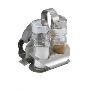 Набор для специй 2 предмета (СОЛЬ, перец) + салфетница "СПАЙС", с крюком 416A