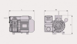 Насос вакуумный Busch 16M3/H 0300.01600