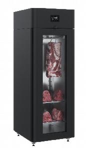Шкаф для созревания мяса Polair Cs107 Meat исполн.2 Black со стеклом