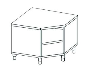 Стол угловой открытый Apach Chef Line Lwt710Sh2