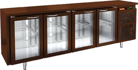 Стол с охлаждающим шкафом со стеклом Двер.Hicold Bng 1111 Ht Bar