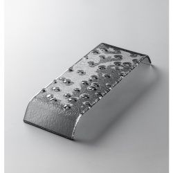 Подиум 35х9,5см H3см, с фактурой, стекло, серия Top, цвет серый Top-M-Gr