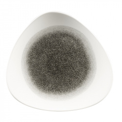 Купить тарелка мелкая треугольная 31,1см, без борта, цвет raku quartz black, studio prints rkbqtr121 – цена от завода, доставка до двери | RuOborudovanie.ru