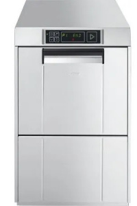Фронтальная ПМ Smeg UG415D-1 для стаканов с дозатором моющих средств 40х40 см, с насосом ополаскиван
