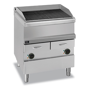 Вапо-гриль Apach Apgew-87P электр 12кВт, 2зоны 352х475мм, водяной 700 сер. 