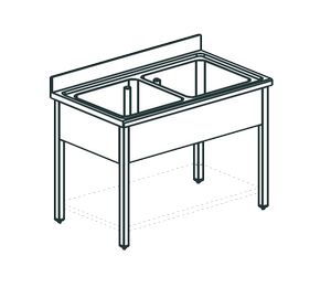 Ванна моечная Apach Chef Line L2S106-44