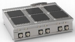 Купить плита 6 конфорочная 740 серии tecnoinox pcs12e7 716007 – цена от завода, доставка до двери | RuOborudovanie.ru