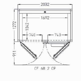 Камера расстоечная Pavailler Cf 68 2 Cp 60X80 2двери/2тележки
