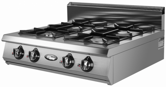Плита газовая Grill Master Ф4ПГ/800 ГАЗ (50003) настольная 4конф.27кВт 800х800х330