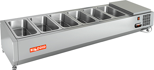 Витрина для ингридиентов Hicold VRTO 1390 для стола Hicold Pz3
