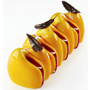 Форма для мороженого/суфле 3D "КАНЬОН" 250Х85ММ H80Мм (ОБЪЕМ 1,15Л), силикон Ke040S