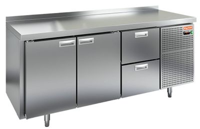 Стол охлаждаемый Hicold SN 112/TN (-2+10), 2 двери, 2 ящ, 1835х600х850
