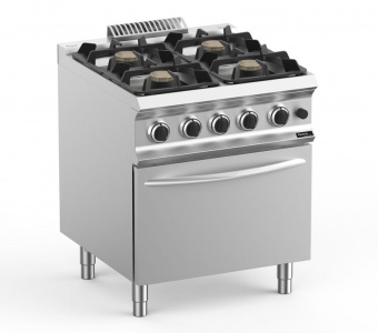 Плита газовая 4 конфорочная 700 серии Apach Chef Line Glrrg77Fgp