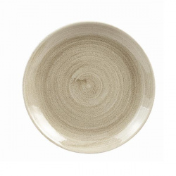 Купить тарелка мелкая 21,7см, без борта, stonecast patina, цвет antique taupe paatevp81 – цена от завода, доставка до двери | RuOborudovanie.ru