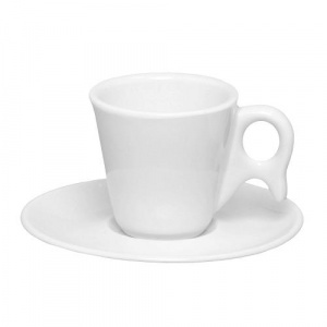 Пара кофейная genova (чашка 75мл и блюдце 12см) oxford m07k/m06e-9001