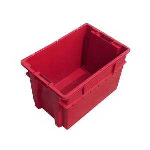 Ящик мясной №4 600х400х400мм, объем 80л, п/э, цвет синий MK4 600.400.400-00.60