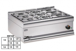 Купить мармит настольный 1*gn1/2 + 4*gn1/4 + 3*gn1/6 lincat bm7awfl – цена от завода, доставка до двери | RuOborudovanie.ru