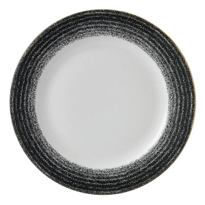 Тарелка мелкая 26,1СМ, с бортом, цвет Charcoal Black, Studio Prints Spcbvp101