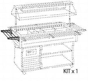 Поручень стола шведского Tecfrigo Isola 4 M боковой нержавеющая сталь