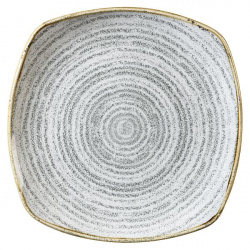 Купить тарелка мелкая квадратная 25,2см, без борта, цвет stone grey, studio prints spsgsp111 – цена от завода, доставка до двери | RuOborudovanie.ru