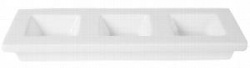 Купить менажница фарфор cameo square accessory 3-х секционная 30,5х11,5см h2,9см 710-a343s – цена от завода, доставка до двери | RuOborudovanie.ru